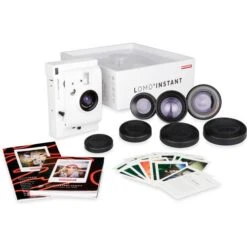 Lomo Instant Camera + 3 Lenses - White -Nikon Shop 11489 lomography lomoinstant and 3 lenses kit white li800w 06 1