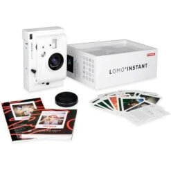 Lomo Instant Camera + 3 Lenses - White -Nikon Shop 11489 lomography lomoinstant and 3 lenses kit white li800w 07 1