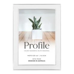 Profile Eternal White 4x6 Photo Frame