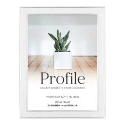 Profile Eternal White 5x7 Photo Frame