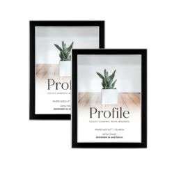 Profile Eternal Black 5x7 Photo Frame 2 Pack Bundle