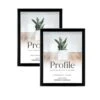 Profile Eternal Black 6x8 Photo Frame 2 Pack Bundle