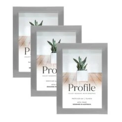 Profile Eternal Silver 4x6 Photo Frame 3 Pack Bundle