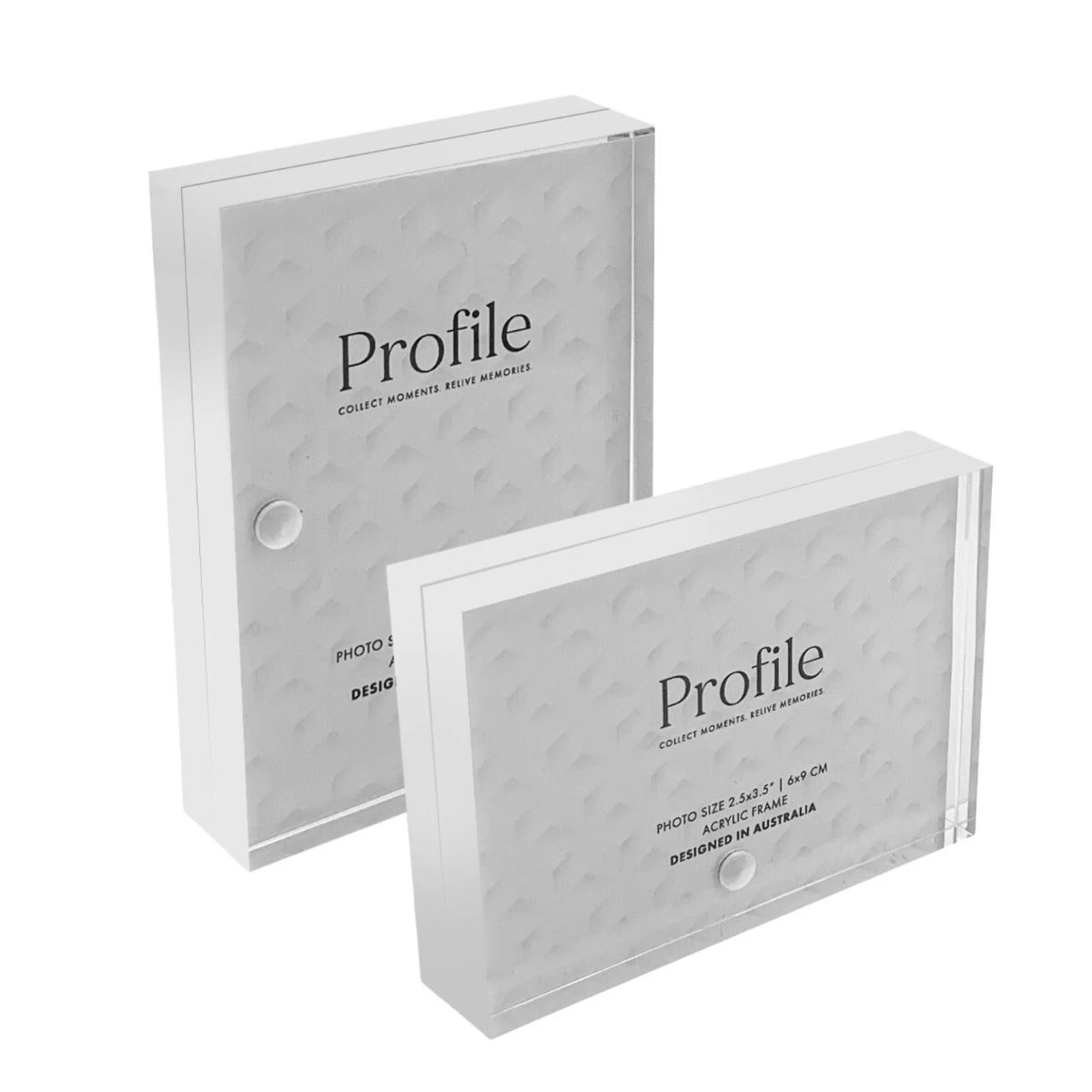 Profile Newtown 2.5x3.5 Acrylic Photo Frame 2 Pack Bundle 1 Profile Newtown 2.5x3.5 Acrylic Photo Frame 2 Pack Bundle