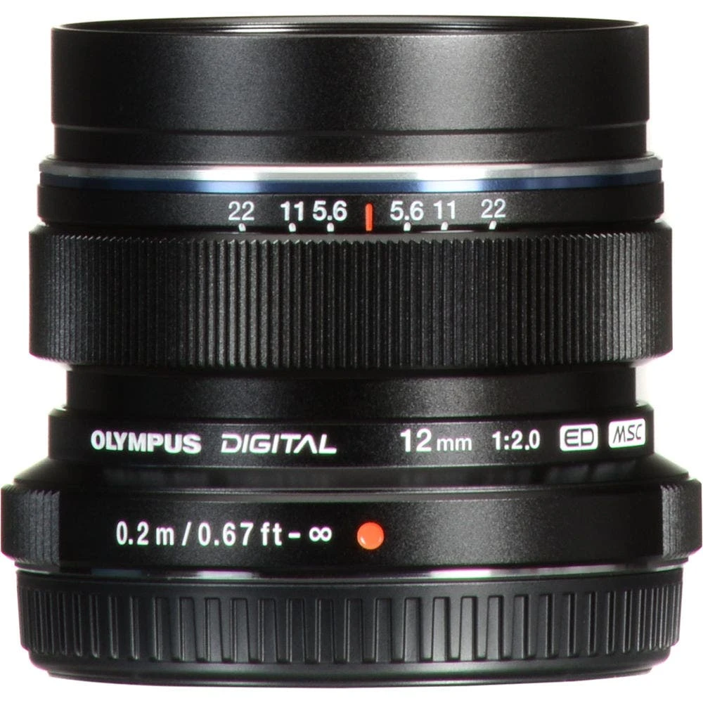 Olympus 12mm F/2.0 Lens - Black 2 Olympus 12mm F/2.0 Lens - Black - Image 2
