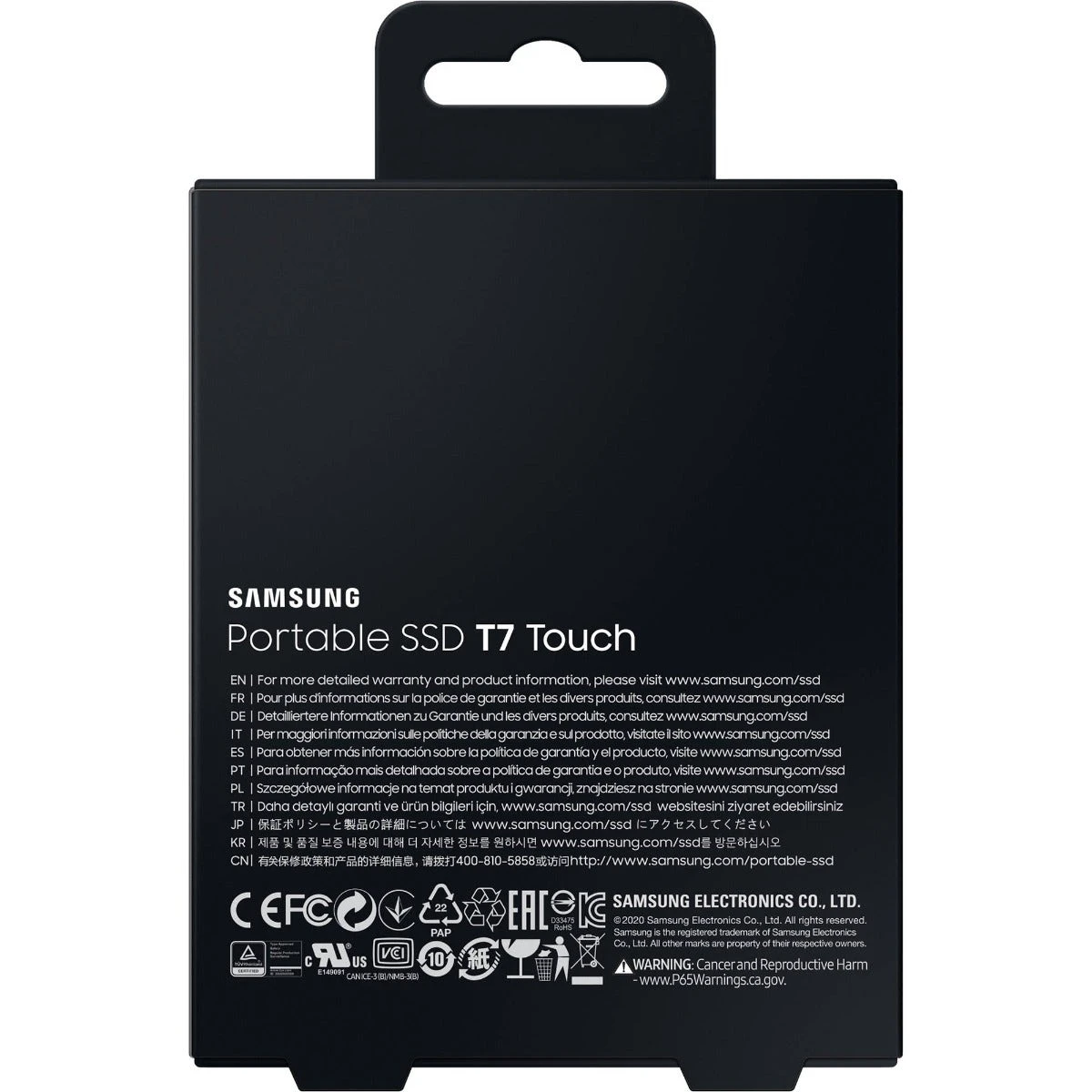 Samsung T7 Touch 1TB USB 3.2 Portable SSD - Black 10 Samsung T7 Touch 1TB USB 3.2 Portable SSD - Black - Image 10