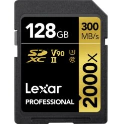 Lexar Professional 2000X SDHC/SDXC UHS-II SD Card -128GB