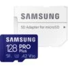 Samsung 128GB PRO Plus Micro SDXC Memory Card With Adaptor - 160MB/s