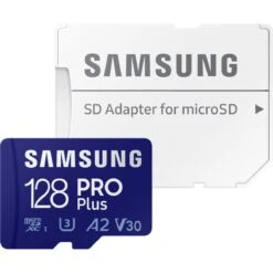 Samsung 128GB PRO Plus Micro SDXC Memory Card With Adaptor - 160MB/s