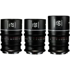 Laowa Nanomorph S35 Prime 3 Anamorphic Lens Bundle (27mm, 35mm, 50mm) - Arri PL (Default) And EF Mount (Silver)