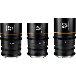 Laowa NanomorphS35 Prime3 Anamorphic Lens Bundle(27mm, 35mm, 50mm) - L Mount (Amber)