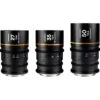 Laowa Nanomorph S35 Prime 3x Anamorphic Lens Bundle (27mm, 35mm, 50mm) - Sony E Mount (Amber Flare)