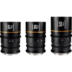 Laowa Nanomorph S35 Prime 3x Anamorphic Lens Bundle (27mm, 35mm, 50mm) - Sony E Mount (Amber Flare)