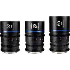 Laowa Nanomorph S35 Prime 3x Anamorphic Lens Bundle (27mm, 35mm, 50mm) - Sony E Mount (Blue Flare)