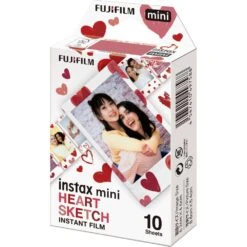 Fujifilm Instax Mini Heart Sketch Film 10 Pack -Nikon Shop 1674038415 1746524
