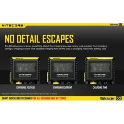 Nitecore Charger 2X Battery -Nikon Shop 19106 nitecore digicharger d2 eu dual battery charger 04 1