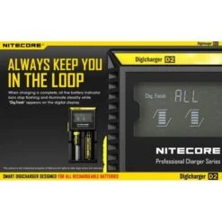 Nitecore Charger 2X Battery -Nikon Shop 19106 nitecore digicharger d2 eu dual battery charger 05 1