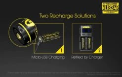 Nitecore 3400mAh Micro USB Rechargable 3.7V 18650 Battery -Nikon Shop 19115 nitecore 3400mah micro usb recargeable 3 7v 28650 battery 03 1