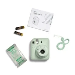 Fujifilm Instax Mini 12 - Mint Green -Nikon Shop 230111 instax mini 12 mint green box contents 0406