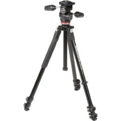 Manfrotto Aluminium 3-Section Tripod With Head 11 Manfrotto Aluminium 3-Section Tripod With Head -Nikon Shop 719821391982 03