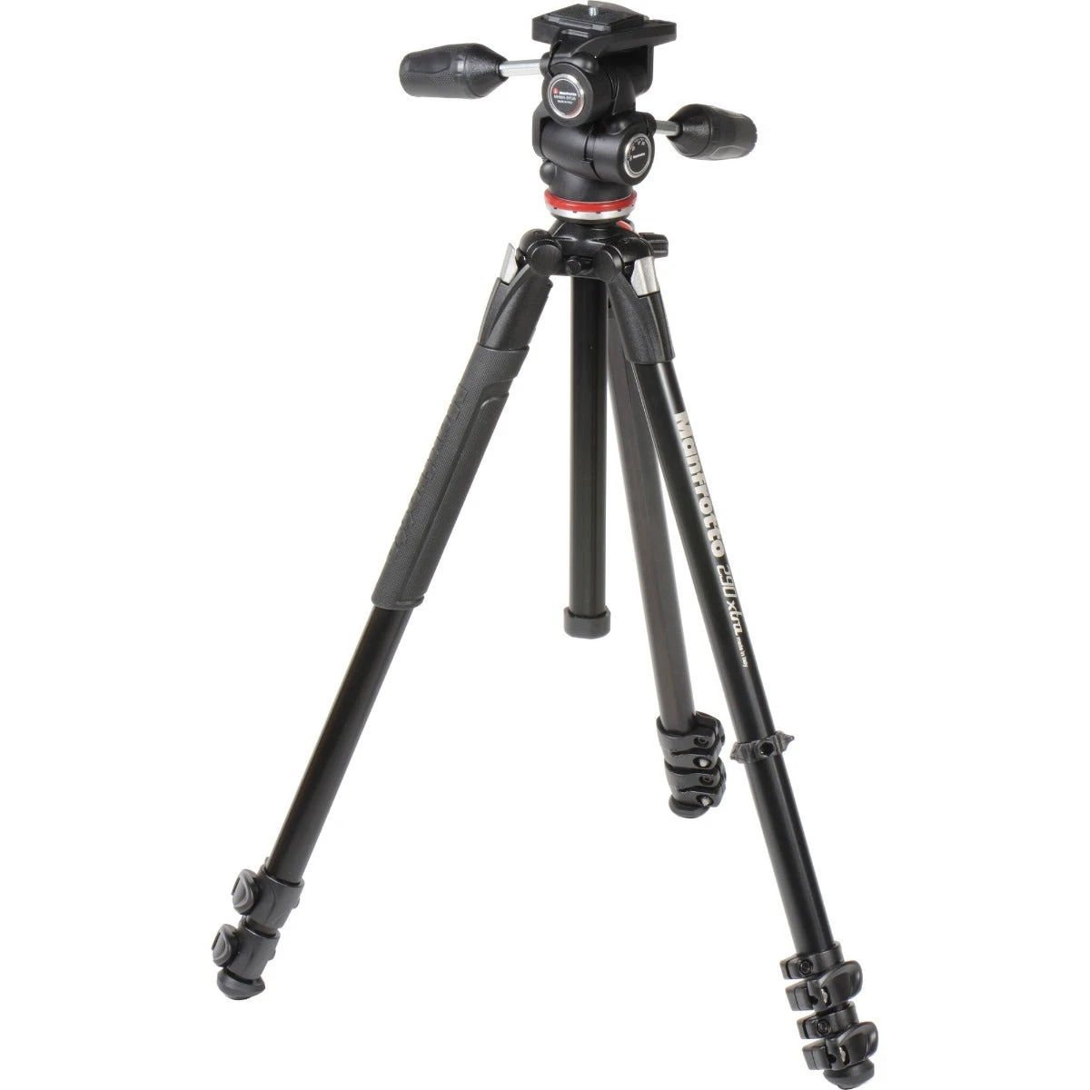 Manfrotto Aluminium 3-Section Tripod With Head 3 Manfrotto Aluminium 3-Section Tripod With Head - Image 3