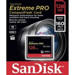 Sandisk Extreme Pro CF 128GB 160MB/s -Nikon Shop 7770 extreme pro cf 128gbb 1