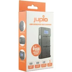 Jupio USB Dedicated Duo Charger With LCD For Nikon EN-EL14A Batteries -Nikon Shop 8719743931541 03 1