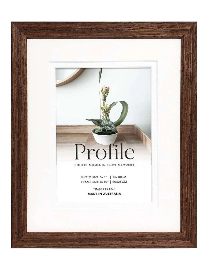 Profile Deluxe Gallery Photo Wall Frame Set E - 8 Frames - Chestnut 2 Profile Deluxe Gallery Photo Wall Frame Set E - 8 Frames - Chestnut - Image 2