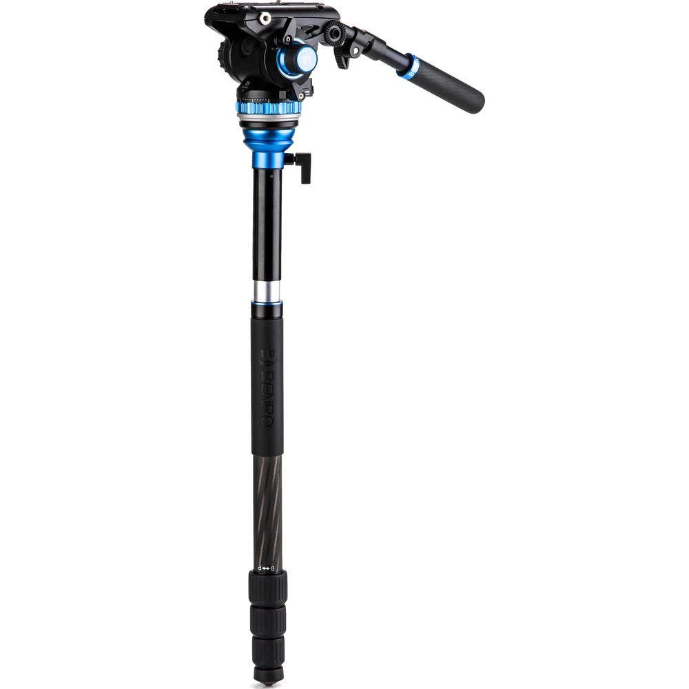 Benro Reverse-Folding Carbon Fiber Travel Tripod With S6Pro Fluid Video Head 5 Benro Reverse-Folding Carbon Fiber Travel Tripod With S6Pro Fluid Video Head - Image 5