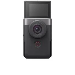 Canon® Canon PowerShot V10 Vlogging Camera (Silver) -Nikon Shop canon 0021 powershot v10 std 6views front tilt