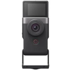 Canon® Canon PowerShot V10 Vlogging Camera (Silver) -Nikon Shop canon 0022 powershot v10 std 6views front tilt stand