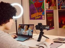 Open Box Sony ZV-1F Vlog Camera (Black) -Nikon Shop cx64700 black vpt2bt livestream front 1