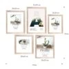 Profile Deluxe Gallery Photo Wall Frame Set H - 5 Frames - Polar Birch