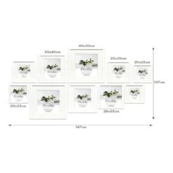 Profile Deluxe Gallery Photo Wall Frame Set C - 10 Frames - White -Nikon Shop ezgif 4 b36f941467