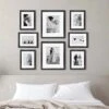 Profile Deluxe Gallery Photo Wall Frame Set D - 8 Frames - Black