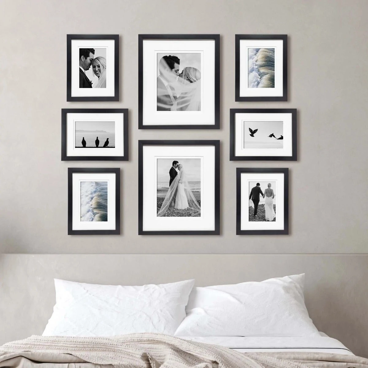 Profile Deluxe Gallery Photo Wall Frame Set D - 8 Frames - Black 1 Profile Deluxe Gallery Photo Wall Frame Set D - 8 Frames - Black