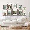 Profile Deluxe Gallery Photo Wall Frame Set F - 10 Frames - Chestnut