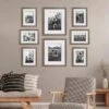 Profile Deluxe Gallery Photo Wall Frame Set D - 8 Frames - Stone Ash