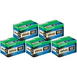 FujiFilm Fujichrome Velvia 100 135/36 Film - 5 Pack