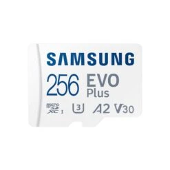 Samsung 256GB EVO Plus Micro SDXC Memory Card With Adaptor - 130MB/s
