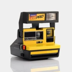 Refurb Polaroid Job Pro Black And Yellow 600 Series Instant Camera