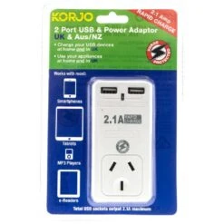 Korjo USB And Power Adapter Home And UK