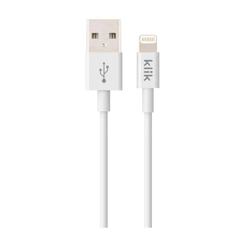 Klik Lightning Charge/Sync Cable- MFI 3.0m - White 1 Klik Lightning Charge/Sync Cable- MFI 3.0m - White