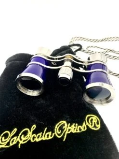 Used LaScala Optics 3x25 Carmen Opera Glasses Blue And Silver -Nikon Shop lascala3x25.04