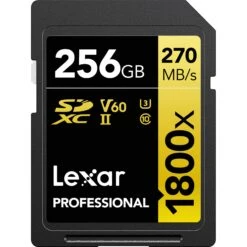 Lexar Professional 1800X SDXC UHS-II SD Card - 256GB