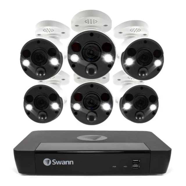 Swan 6 Camera 8 Channel 4K Professional NVR Security System 1 Swan 6 Camera 8 Channel 4K Professional NVR Security System