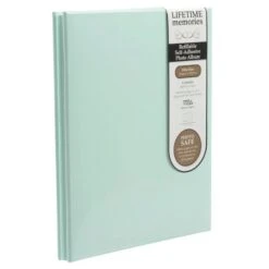 NCL Self Adhesive Slim Green Refillable Album White Pages