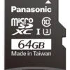Panasonic Micro SDHC UHS-1 Card Plus Adapter: 64GB Class 10