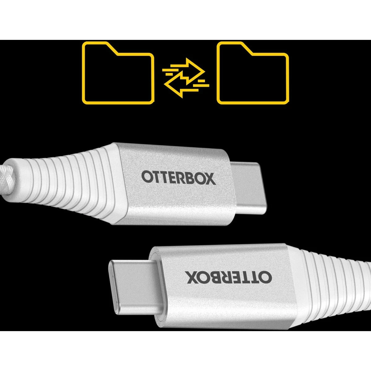 Otterbox 2M USB-C To USB-C Premium Pro Fast Charge Cable (White) 2 Otterbox 2M USB-C To USB-C Premium Pro Fast Charge Cable (White) - Image 2