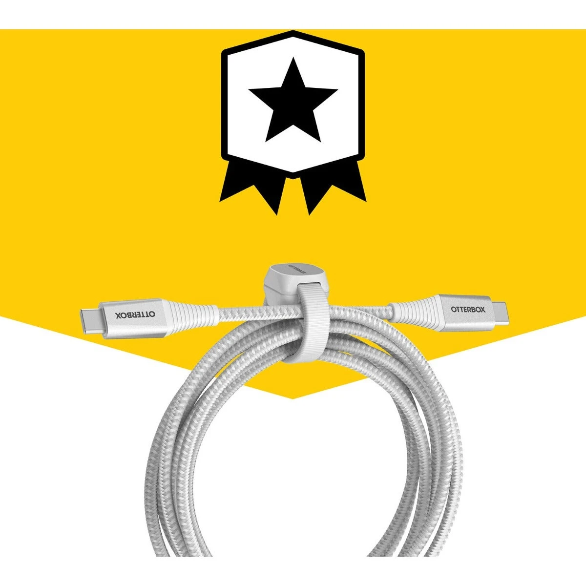 Otterbox 2M USB-C To USB-C Premium Pro Fast Charge Cable (White) 6 Otterbox 2M USB-C To USB-C Premium Pro Fast Charge Cable (White) - Image 6